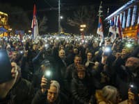 protesty v Srbsku