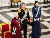 Margaréta II., princ Frederik a princezná Mary