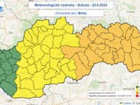 SHMÚ rozšírilo meteorologické výstrahy aj na stredné Slovensko