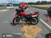 Pri Martine sa stala dopravná nehoda, motocyklista utrpel vážne zranenia