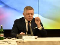 Robert Fico na stretnutí s ukrajinským predsedom vlády Denysom Šmyhaľom