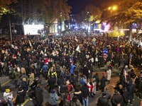 Demonštrácie v Gruzínsku po vyhlásení výsledkov parlamentných volieb