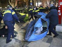 Demonštrácie v Gruzínsku po vyhlásení výsledkov parlamentných volieb