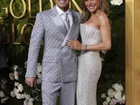 Robbie Williams s manželkou Aydou Field