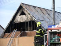 Požiar penziónu na Kúpeľskej ulici v Sobranciach.