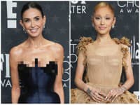 MÓDA z Critics' Choice Awards: Ariana Grande ako LAMPA a Demi Moore? To čo máš MEDZI PRSIAMI?!
