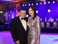 2. univerzitný ples v Trnave. Na snímke Peter Plavčan s manželkou