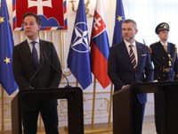 Generálny tajomník NATO Mark Rutte a prezident SR Peter Pellegrini.