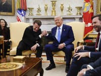 Emmanuel Macron a Donald Trump