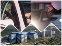 Policajti odvážajú z domu zadržaného riaditeľa motolskej nemocnice Miloslava Ludvíka