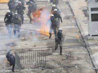 Protesty v Grécku