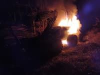 Požiar dvoch traktorov v obci Bohunice.