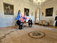 Rudolf Huliak na stretnutí s prezidentom Petrom Pellegrinim