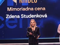 Zdena Studenková na galavečere Krištáľové krídlo