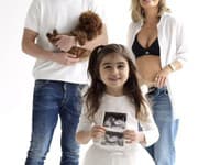 Tatiana Žideková s manželom Michalom Mravcom a dcérkou Vaneskou.