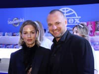 Čokoládová párty. Na snímke Ivana Gáborík s manželom