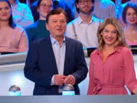 Pavel Trávníček a Sabina Laurinová v zábavno vedomostnej relácii Záhady tela.