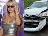 VÁŽNA nehoda slovenskej speváčky: Totálne ZDEMOLOVANÉ auto!