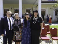 Otvorenie výstavy Alfonsa Muchu v Piešťanoch, Peter Bednarčík, Alena Heribanová, Tamara Šimončík Heribanová, Beata Pecníková