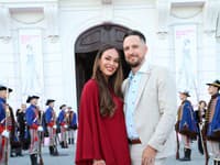Bratislavské módne dni - druhý deň. Soňa Schwarcz s manželom