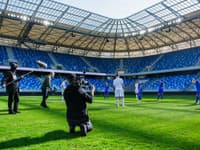 Nakrúcanie spotu  k novej kampani STVR k ME vo futbale hráčov do 21 rokov.