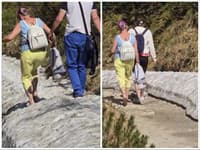 NEUVERITEĽNÉ, v čom sa vybrala žena na turistiku! VIDEO z Tatier sa stalo hitom internetu