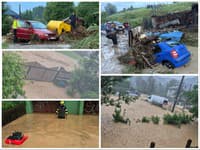 Búrková APOKALYPSA! Voda brala autá a zatopila ulice, krúpy ako orechy: VIDEO Desivé zábery zo zasiahnutých obcí