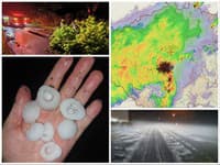 Českom sa prehnali silné búrky: FOTO Obrovské krúpy zahalili cestu do biela! Desaťtisíce ľudí ostali bez elektriny