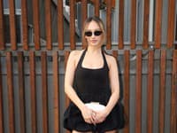 Módna prehliadka Michaela Kováčika. Na snímke Dominika Ducová