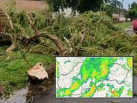 Východ Slovenska zasiahli búrky! VIDEO Silný vietor lámal stromy, niektoré cesty ostali neprejazdné