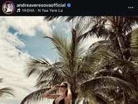 Andrea Verešová na dovolenke na Mauríciu.