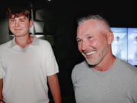 Ľubomír Višňovský so synom Maximom