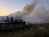 Požiar hospodárskej budovy v obci Hermanovce nad Topľou