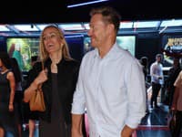 Premiéra filmu Duchoň, Martin Nikodým s partnerkou
