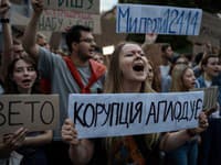 Protest proti zákonu obmedzujúcemu autonómiu protikorupčných úradov