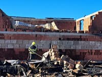 Požiar v rómskej osade v Spišskom Štiavniku