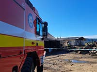 Požiar v rómskej osade v Spišskom Štiavniku