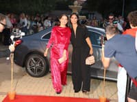 Premiéra filmu Pod parou. Na snímke Judit Pecháček, Alžbeta Ferencová