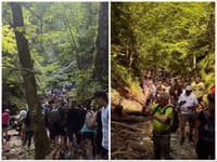 ŠIALENÉ! Obľúbené miesto v Slovenskom raji praská vo švíkoch: VIDEO Rad dlhší ako v obchode pri pokladni