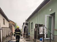 Požiar mäsiarstva v Gbelciach