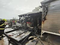 Požiar mäsiarstva v Gbelciach