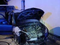 Úmyselný požiar auta