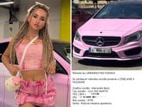 Trápenie Cynthie Tóthovej: UKRADLI jej auto za bieleho dňa... Fanúšikovia ho VYSTOPOVALI!