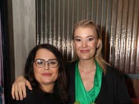 Markíza média párty. Na snímke Petra Polnišová, Jana Majeská