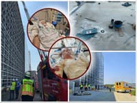 NEŠŤASTIE v Nemecku: Pod Slovákmi sa zrútila plošina z výšky 38 metrov! Oliver (19) a Martin (23) bojujú o život