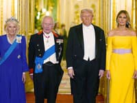 kráľovná Camilla, kráľ Karol III., Donald Trump, Melania Trump