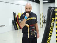 Ján Jackuliak počas nakrúcania filmu Bojovník