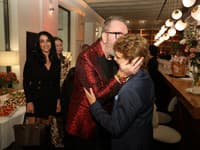 Krst nového albumu Richarda Müllera. Na snímke Richard Müller so synom Markusom