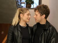 Krst nového albumu Richarda Müllera. Na snímke Vladko Plevčík s priateľkou