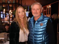 Krst knihy Igora Kmeťa. Na snímke Peter Batthyany s priateľkou